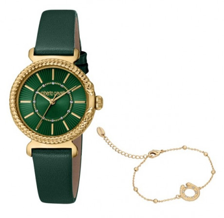Набор Roberto Cavalli часы наручные RC5L061L0025 + браслет RCGW0053BR