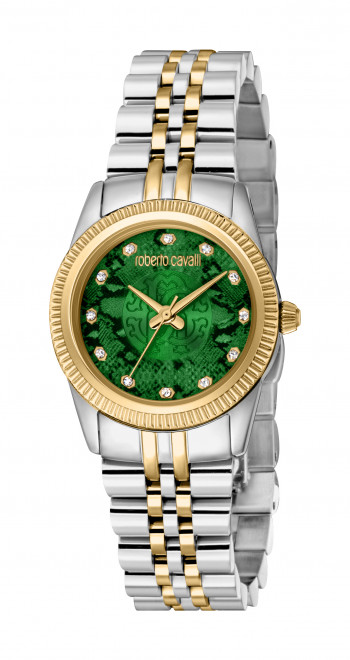 Набор Roberto Cavalli часы наручные RC5L074M0095 + браслет  RCGW0060BR