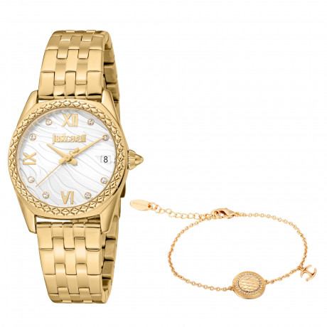 Набор Just Cavalli часы наручные JC1L312M0065 + браслет  JCGW0225BR