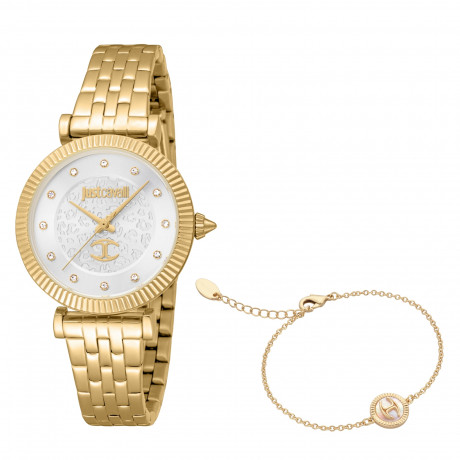 Набор Just Cavalli часы наручные JC1L266M0025 + браслет  JCGW0170BR