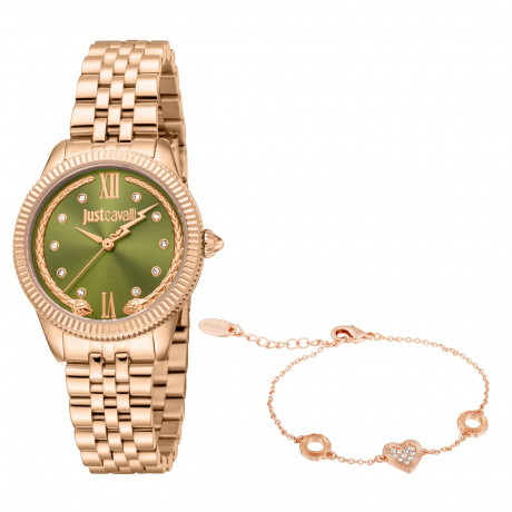 Набор Just Cavalli часы наручные JC1L315M0075 + браслет JCGW0231BR