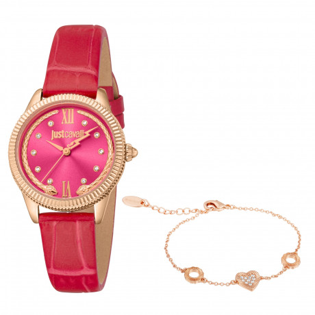 Набор Just Cavalli часы наручные JC1L315L0035 + браслет JCGW0231BR