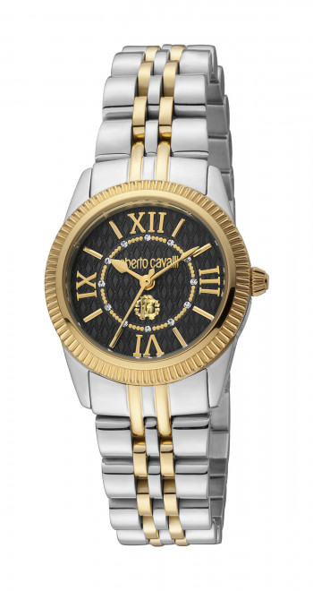 Набор Roberto Cavalli часы наручные RC5L035M0095 + браслет  RCGW0038BR