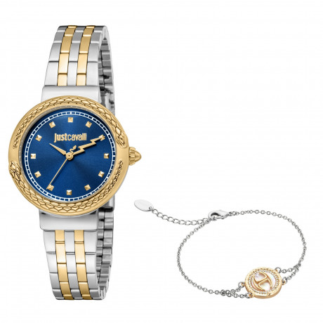 Набор Just Cavalli часы наручные JC1L311M0065 + браслет  JCGW0182BR
