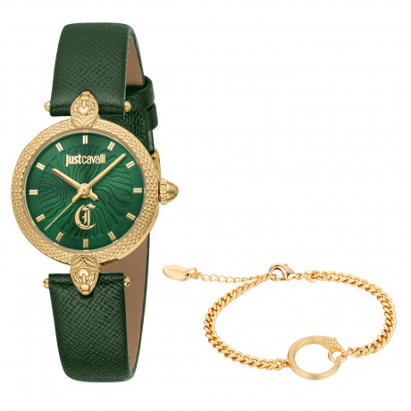 Набор Just Cavalli часы наручные JC1L330L0025 + браслет  JCGW0255BR