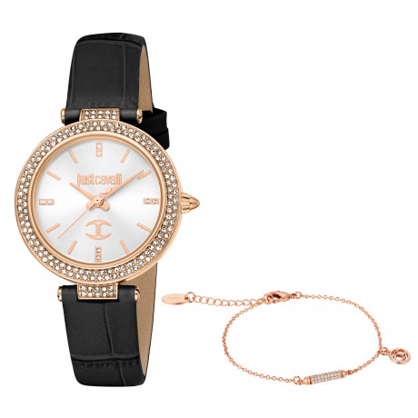 Набор Just Cavalli часы наручные JC1L274L0035 + браслет  JCGW0221BR