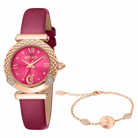 Набор Just Cavalli часы наручные JC1L332L0035 + браслет  JCGW0251BR