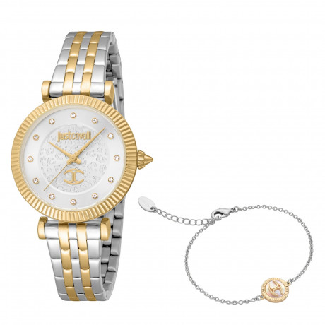 Набор Just Cavalli часы наручные JC1L266M0055 + браслет  JCGW0172BR
