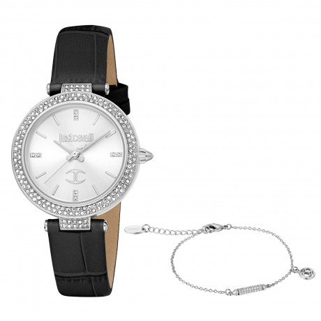 Набор Just Cavalli часы наручные JC1L274L0015 + браслет  JCGW0219BR