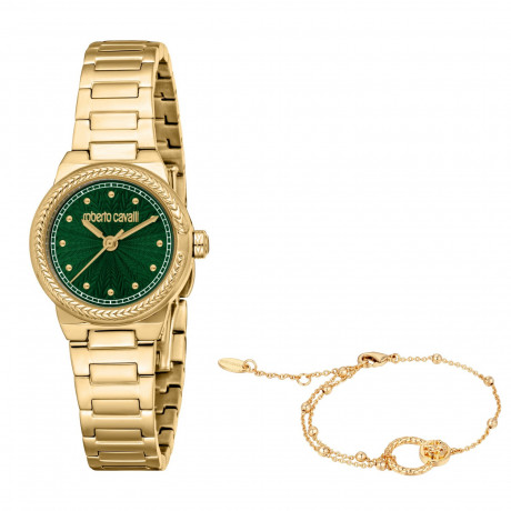 Набор Roberto Cavalli часы наручные RC5L117M0035 + браслет RCGW0139BR
