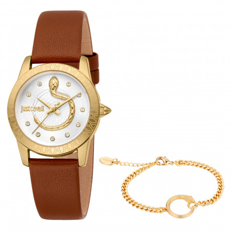 Набор Just Cavalli часы наручные JC1L359L0025 + браслет JCGW0255BR