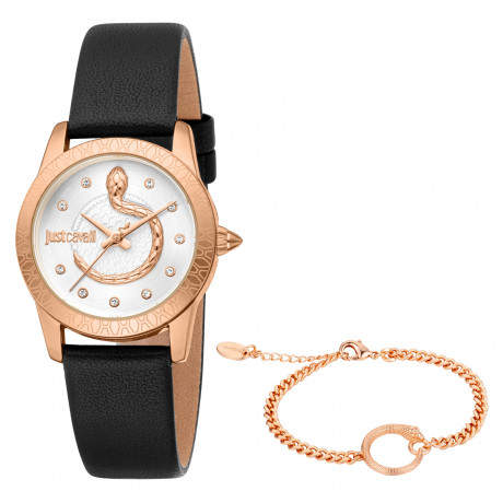 Набор Just Cavalli часы наручные JC1L359L0035 + браслет JCGW0256BR