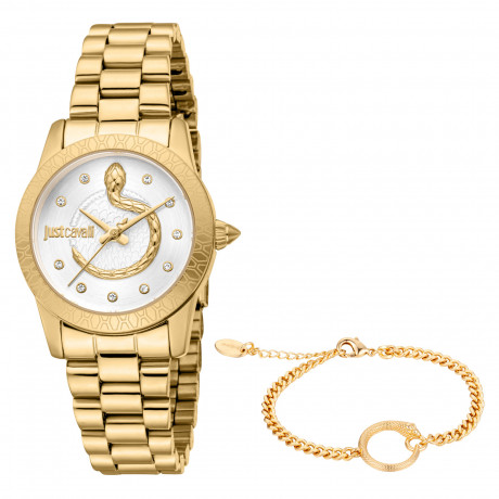 Набор Just Cavalli часы наручные JC1L359M0055 + браслет JCGW0255BR