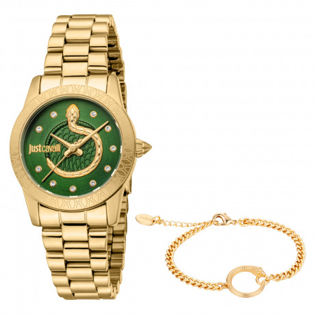 Набор Just Cavalli часы наручные JC1L359M0065 + браслет JCGW0255BR