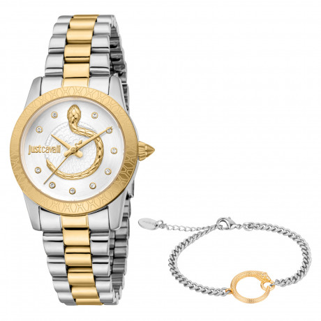 Набор Just Cavalli часы наручные JC1L359M0085 + браслет JCGW0257BR