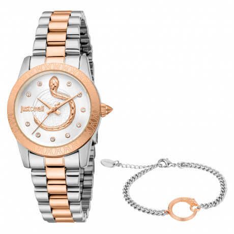 Набор Just Cavalli часы наручные JC1L359M0095 + браслет JCGW0258BR