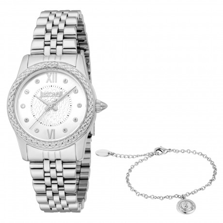 Набор Just Cavalli часы наручные JC1L360M0035 + браслет JCGW0264BR