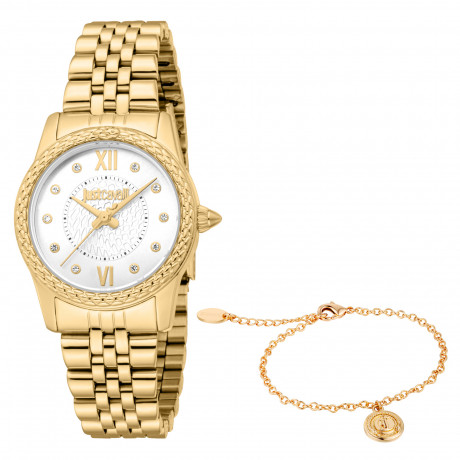 Набор Just Cavalli часы наручные JC1L360M0055 + браслет JCGW0265BR