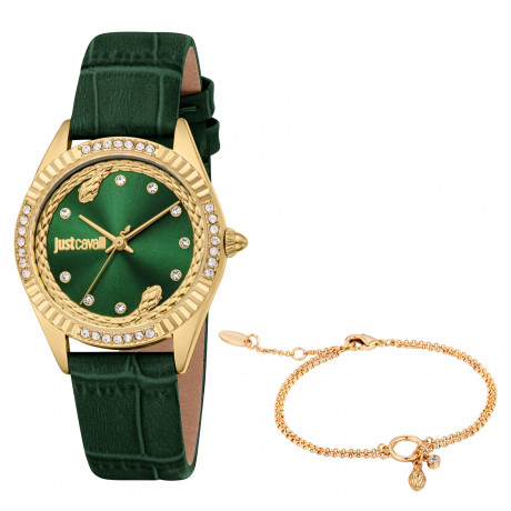 Набор Just Cavalli часы наручные JC1L361L0025 + браслет JCGW0270BR