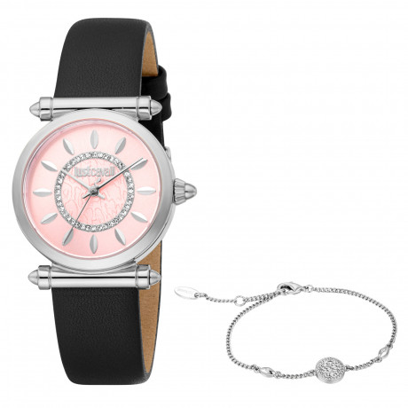 Набор Just Cavalli часы наручные JC1L365L0015 + браслет JCGW0279BR