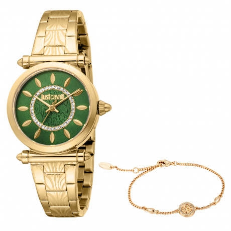 Набор Just Cavalli часы наручные JC1L365M0055 + браслет JCGW0280BR