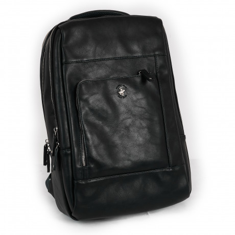 Рюкзак Beverly Hills Polo Club BH-1183-BL на два плеча с отделением для ноутбука, экокожа. Цвет:синий