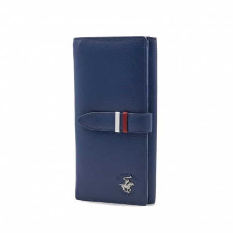 Кошелёк Beverly Hills Polo Club BH-1350-BL, натуральная кожа теленка. Цвет: синий