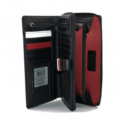 Кошелёк Beverly Hills Polo Club BH-1352-NE, натуральная кожа теленка. Цвет: черный