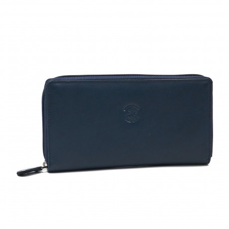 Кошелёк Beverly Hills Polo Club BH-2965-BL, натуральная кожа теленка. Цвет: синий