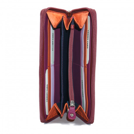 Кошелёк Beverly Hills Polo Club BH-2965-FX, натуральная кожа теленка. Цвет: фуксия