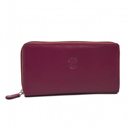 Кошелёк Beverly Hills Polo Club BH-2965-FX, натуральная кожа теленка. Цвет: фуксия