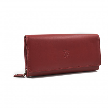 Кошелёк Beverly Hills Polo Club BH-2966-RS, натуральная кожа теленка. Цвет: красный