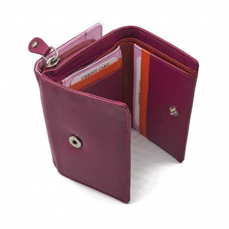 Кошелёк Beverly Hills Polo Club BH-2970-FX, натуральная кожа теленка. Цвет: фуксия