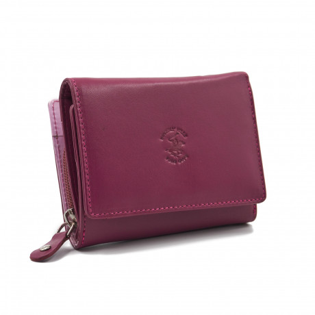 Кошелёк Beverly Hills Polo Club BH-2970-FX, натуральная кожа теленка. Цвет: фуксия