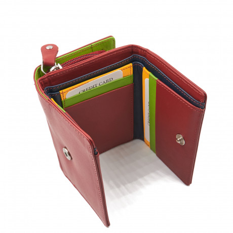 Кошелёк Beverly Hills Polo Club BH-2970-RS, натуральная кожа теленка. Цвет: красный