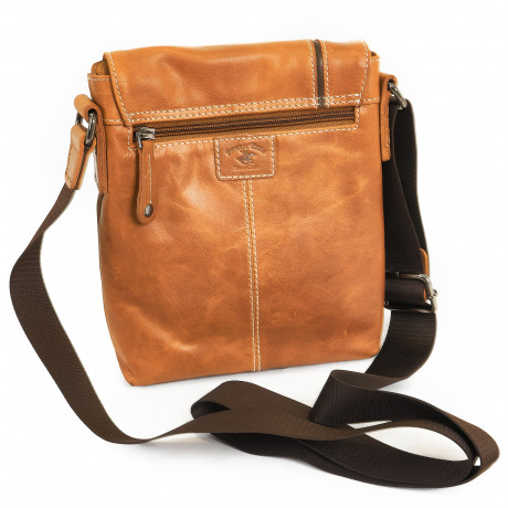 Сумка Beverly Hills Polo Club BH-383-BR с отделением для планшета, натуральная кожа теленка. Цвет: коричневый