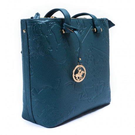 Сумка Beverly Hills Polo Club BH-3000-PE, экокожа. Цвет: синий