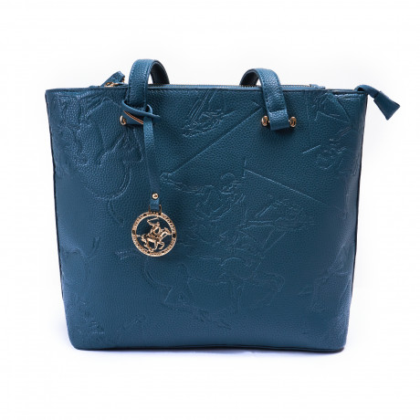 Сумка Beverly Hills Polo Club BH-3000-PE, экокожа. Цвет: синий