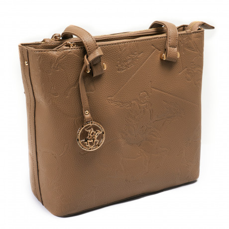 Сумка Beverly Hills Polo Club BH-3000-TO, экокожа. Цвет: кофейный