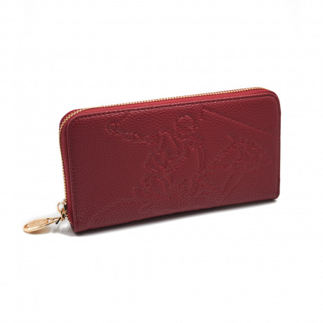 Кошелёк Beverly Hills Polo Club BH-3004-RS, экокожа. Цвет: красный