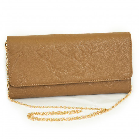 Клатч Beverly Hills Polo Club BH-3005-TO, экокожа. Цвет: кофейный