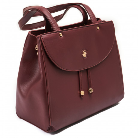 Сумка Beverly Hills Polo Club BH-3010-BX, экокожа. Цвет: бордовый
