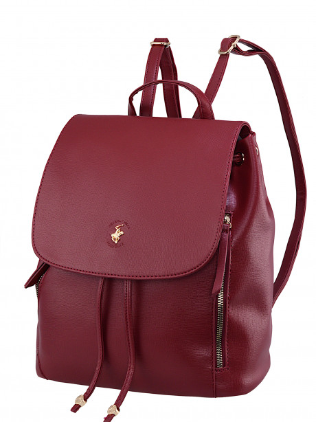 Рюкзак Beverly Hills Polo Club BH-3011-BX, экокожа. Цвет: бордовый