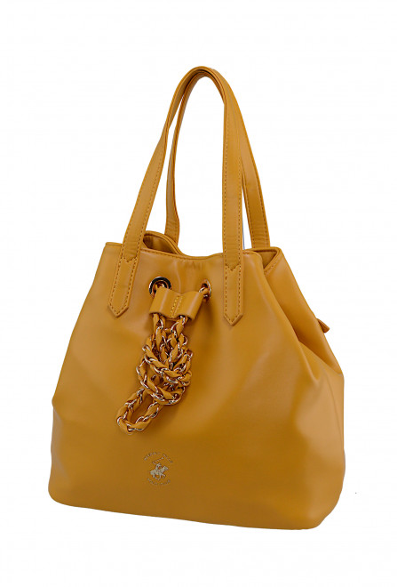 Сумка Beverly Hills Polo Club BH-3021-OC, экокожа. Цвет: охра
