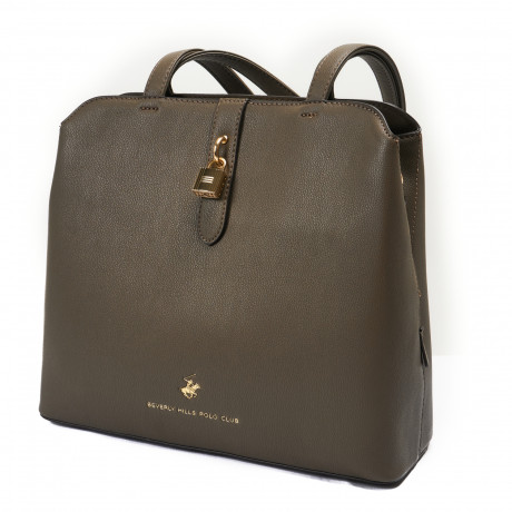 Сумка Beverly Hills Polo Club BH-3050-TO, экокожа. Цвет: кофейный