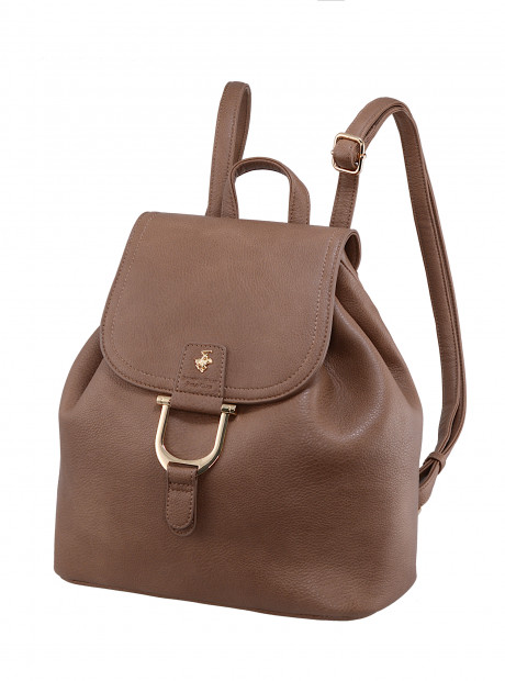 Рюкзак Beverly Hills Polo Club BH-3063-TO, экокожа. Цвет: кофейный
