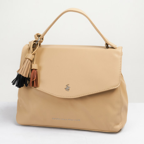 Сумка Beverly Hills Polo Club BH-3070-BE, экокожа. Цвет: бежевый
