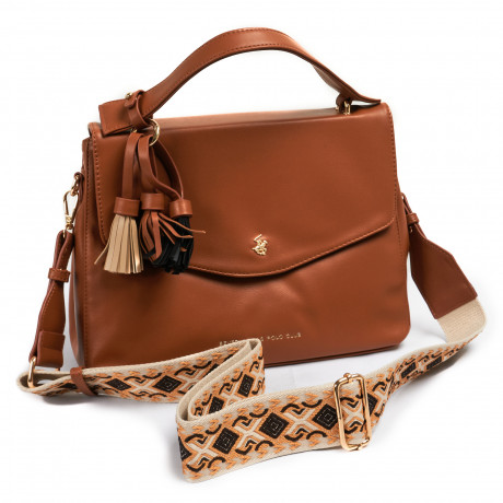 Сумка Beverly Hills Polo Club BH-3070-CU, экокожа. Цвет: светло-коричневый