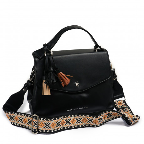 Сумка Beverly Hills Polo Club BH-3070-NE, экокожа. Цвет: черный