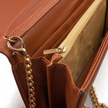 Клатч Beverly Hills Polo Club BH-3076-CU, экокожа. Цвет: светло-коричневый